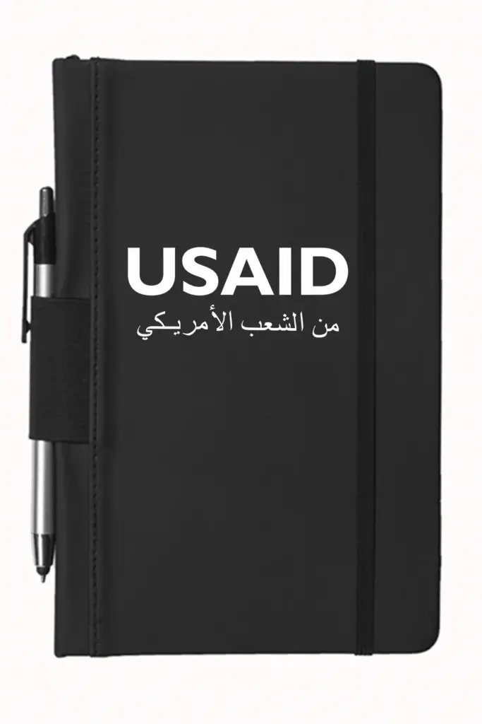 USAID Arabic - 5"x9" Executive Notebooks with Pen