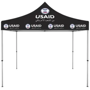 USAID Arabic - ONE CHOICE 10 ft. Steel Canopy Tent Dye-Sub Graphic Package