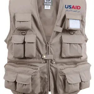 USAID Arabic - Uncle Milty's Khaki Travel Vest Min 12 pcs