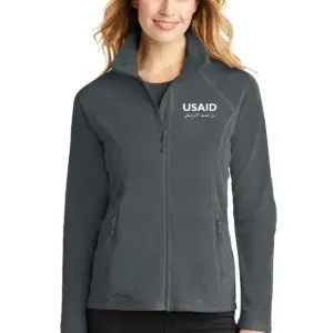 USAID Arabic Eddie Bauer Ladies Full-Zip Microfleece Jacket