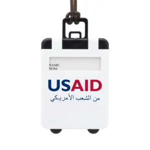 USAID Arabic - Mini Carry On Luggage Tags