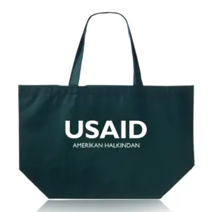 USAID Turkish - Budget Non-Woven Shopper Tote Bags (20"x13")