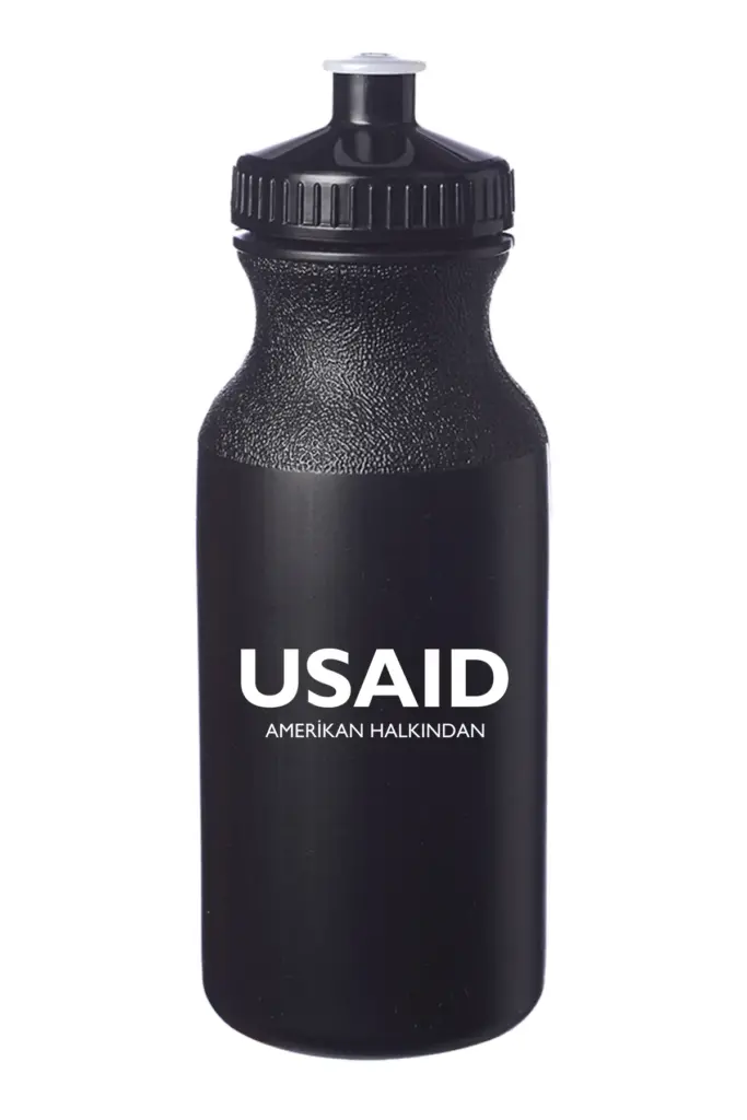 USAID Turkish - 20 Oz. Custom Plastic Water Bottles
