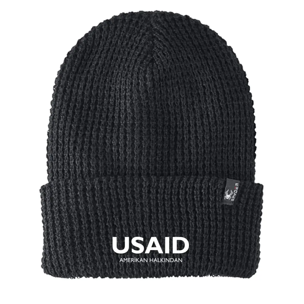 USAID Turkish - Embroidered SPYDER Adult Vertex Knit Beanie
