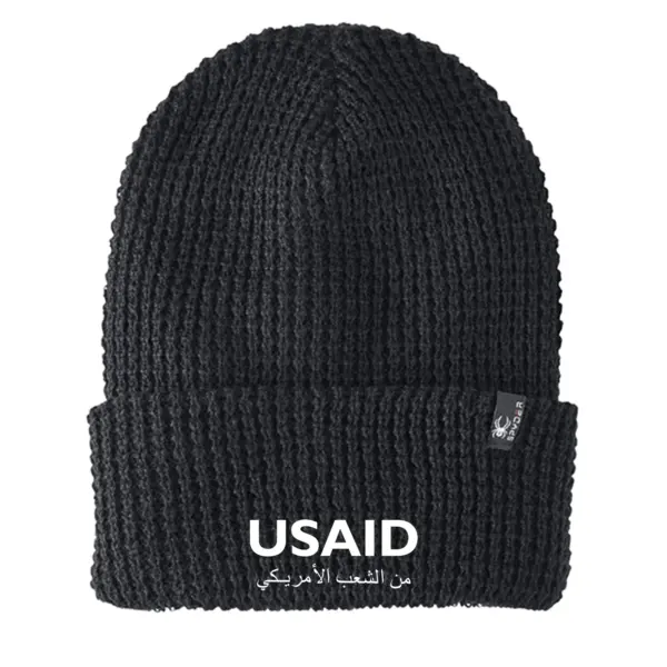 USAID Arabic - Embroidered SPYDER Adult Vertex Knit Beanie