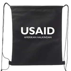 USAID Turkish - Non-Woven Drawstring Backpacks (14.5"x17.5")