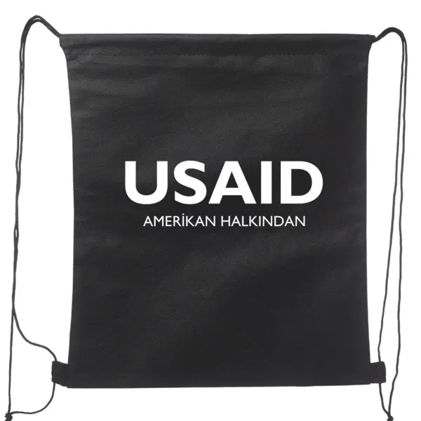 USAID Turkish - Non-Woven Drawstring Backpacks (14.5"x17.5")