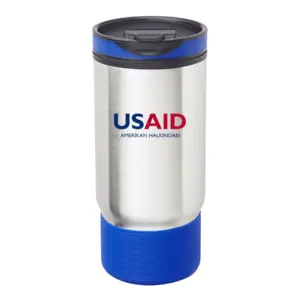 USAID Turkish - Oxford 17oz. Ribbed Travel Mugs