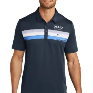 USAID Arabic - New TravisMathew Cabana Chest Stripe Polo