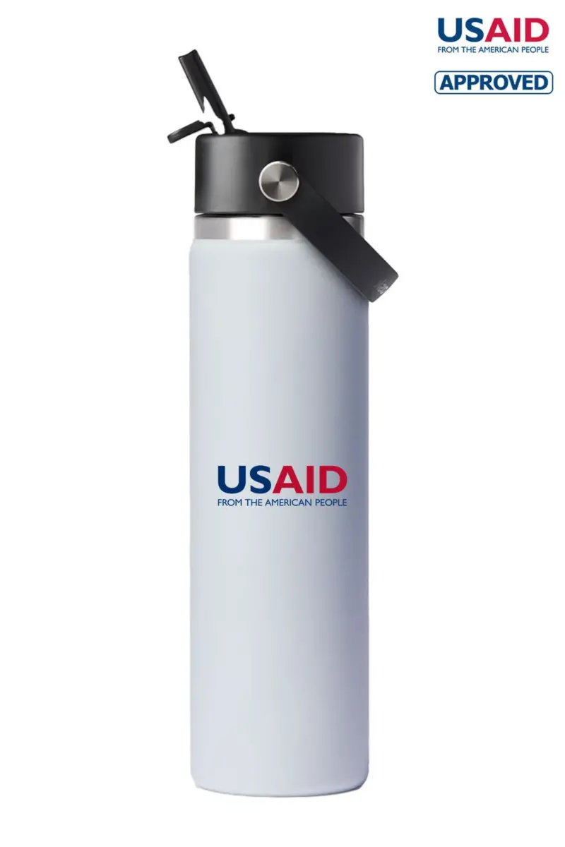 USAID English - Hydro Flask® Wide Mouth 24oz Bottle with Flex Straw Cap