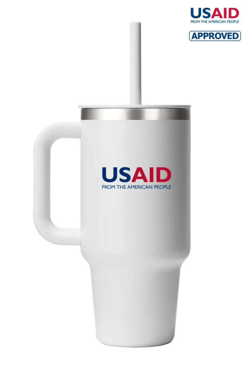 USAID English - Hydro Flask® All Around™ Travel Tumbler 32oz with Straw