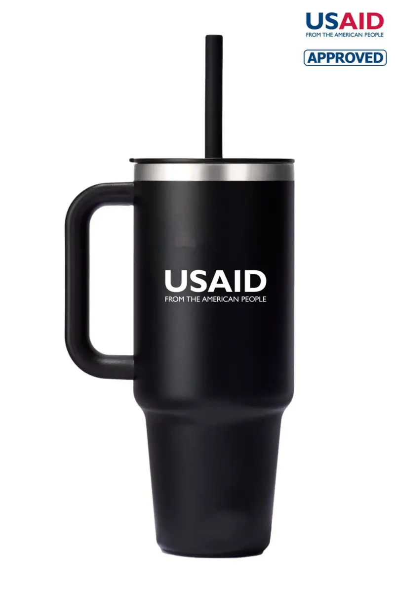 USAID English - Hydro Flask® All Around™ Travel Tumbler 40oz with Straw