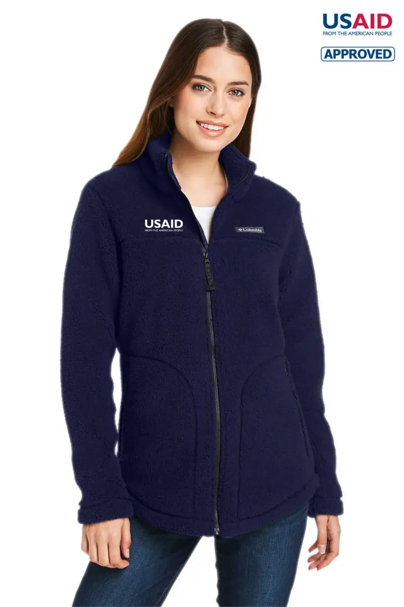 USAID English - Columbia Ladies' West Bend™ Sherpa Full-Zip Fleece Jacket