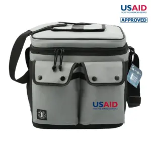 USAID English - Arctic Zone® Repreve® 24 Can Double Pocket Cooler