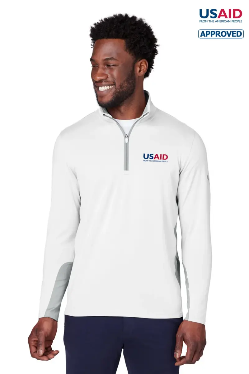 USAID English - Puma Golf Men's Gamer Golf Quarter-Zip