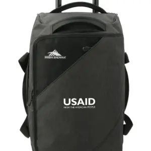 USAID English - High Sierra Forester RPET 22" Wheeled Duffle Bag