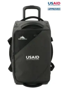 USAID English - High Sierra Forester RPET 22" Wheeled Duffle Bag