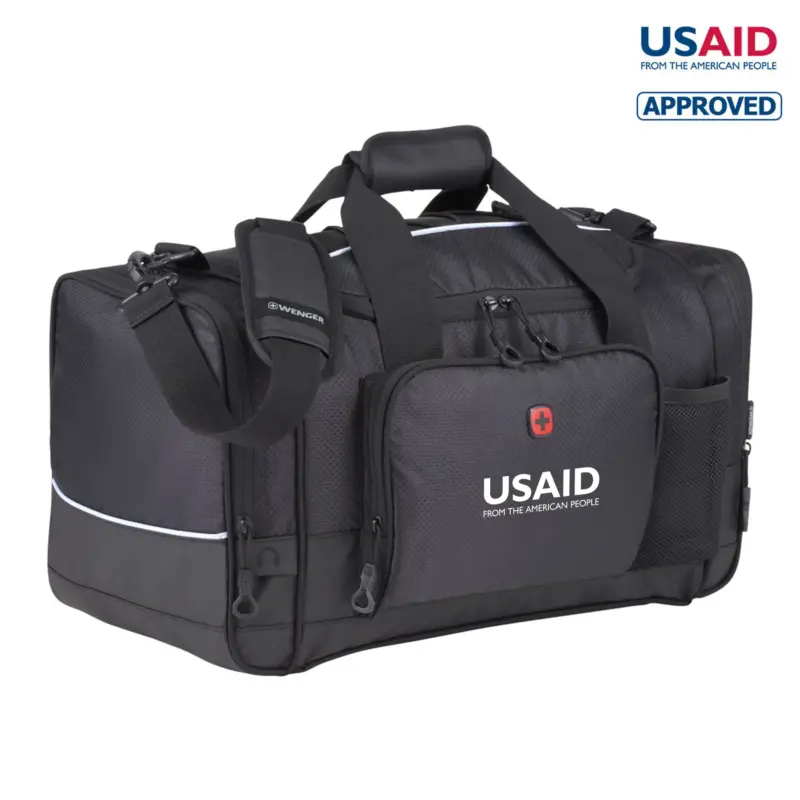 USAID English - Wenger Apex 20" RPET Sport Duffle Bag