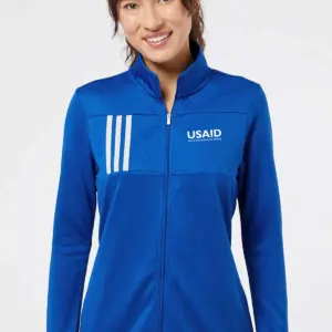 USAID English - Adidas - Women's 3-Stripes Double Knit Full-Zip