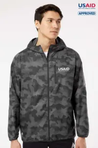 USAID English - Adidas® Hooded Full-Zip Windbreaker