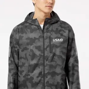 USAID English - Adidas® Hooded Full-Zip Windbreaker