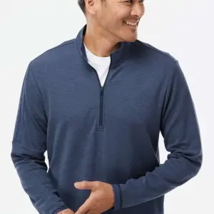 USAID English - Adidas® 3-Stripes Quarter-Zip Sweater