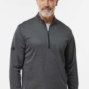 USAID English - Adidas® Space Dyed Quarter-Zip Pullover