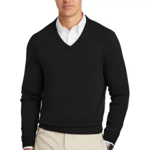 USAID English - Brooks Brothers® Cotton Stretch V-Neck Sweater