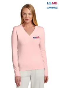 USAID English - Brooks Brothers® Women’s Cotton Stretch V-Neck Sweater
