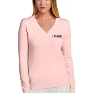 USAID English - Brooks Brothers® Women’s Cotton Stretch V-Neck Sweater