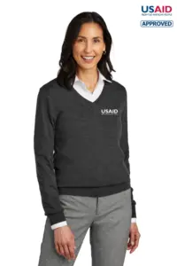 USAID English - Brooks Brothers ® Women’s Washable Merino V-Neck Sweater