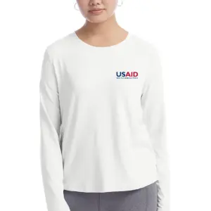 USAID English - Champion Ladies' Cutout Long Sleeve T-Shirt