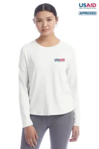 USAID English - Champion Ladies' Cutout Long Sleeve T-Shirt