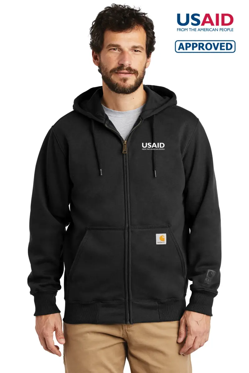 USAID English - Carhartt Rain Defender Paxton Heavyweight Hooded Zip-Front Sweatshirt