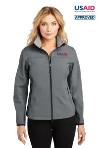 USAID English Port Authority Ladies Glacier Soft Shell Jacket