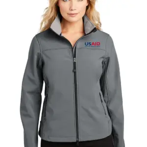 USAID English Port Authority Ladies Glacier Soft Shell Jacket