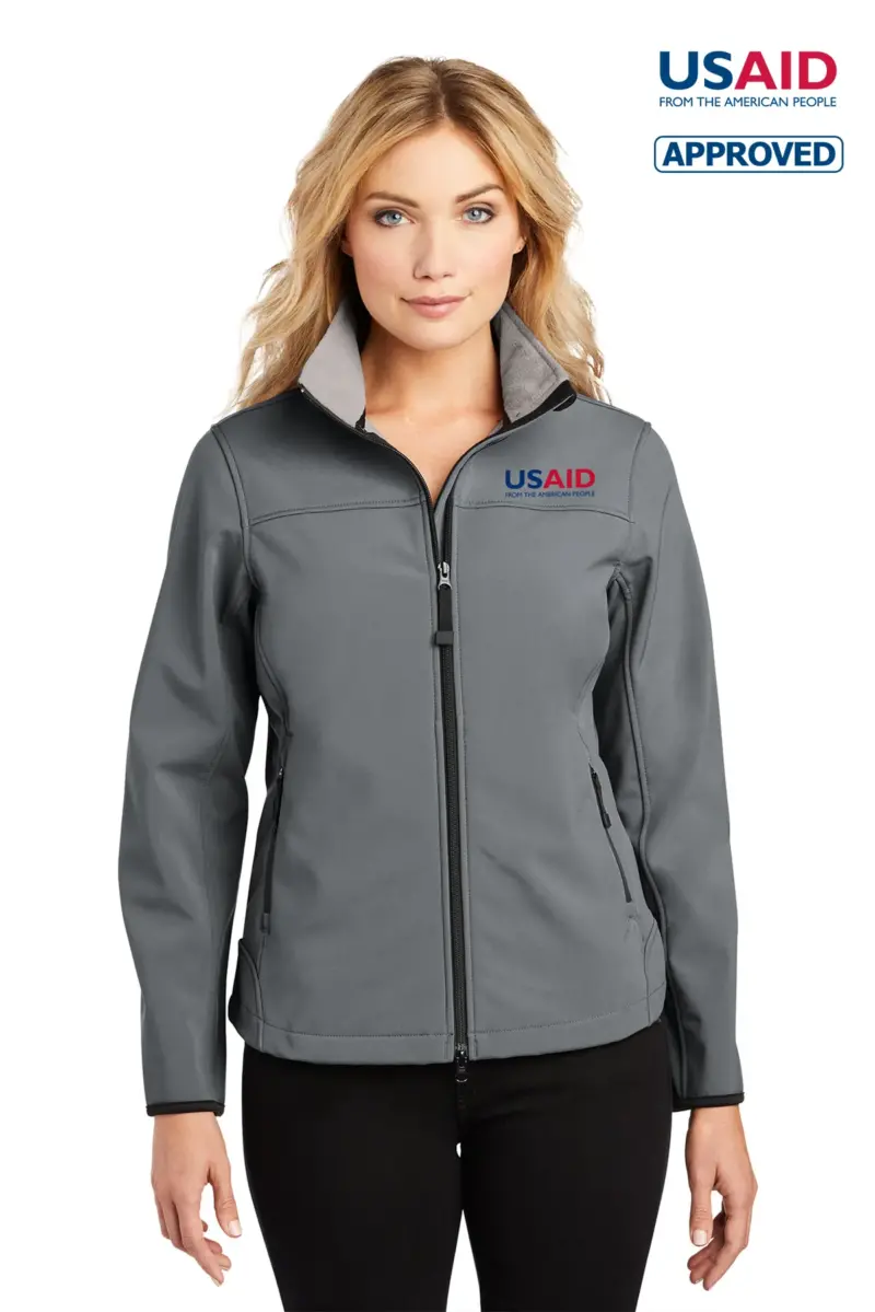 USAID English Port Authority Ladies Glacier Soft Shell Jacket
