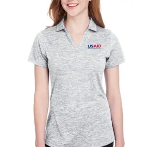 USAID English PUMA GOLF Ladies Icon Heather Polo