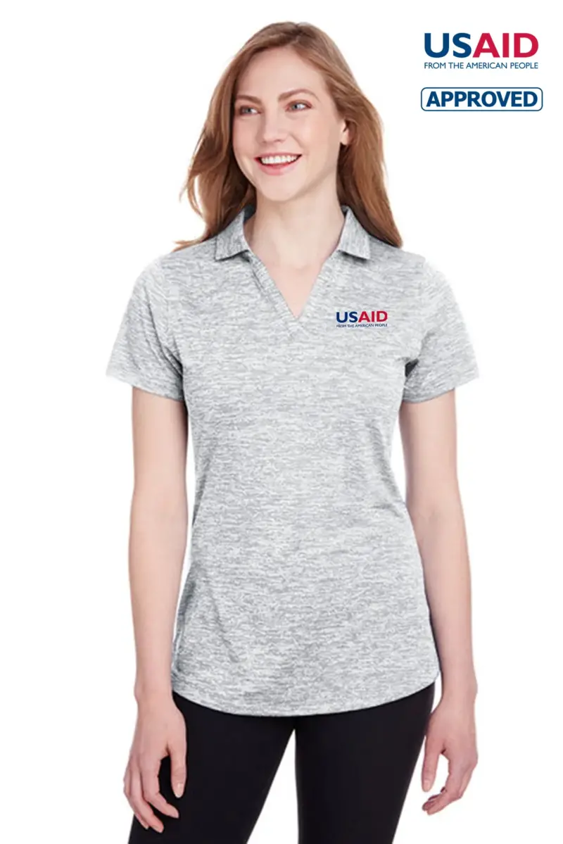 USAID English PUMA GOLF Ladies Icon Heather Polo