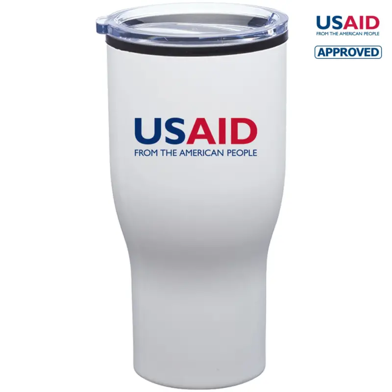 USAID English - 28 Oz. Challenger Stainless Steel Travel Mugs Tumbler