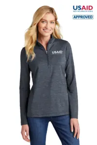 USAID English TravisMathew Ladies Crestview 1/4-Zip Sweater
