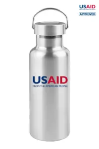 USAID English - 17 Oz. Stainless Steel Canteen Water Bottles
