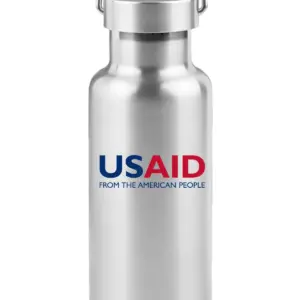 USAID English - 17 Oz. Stainless Steel Canteen Water Bottles