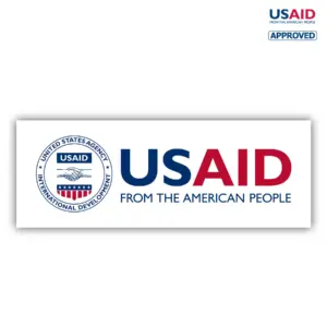 USAID English Banner - Mesh (4'x8') Includes Grommets