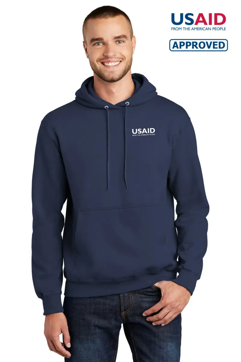USAID English - Port & Company Men's Essential Fleece Pullover Hooded Sweatshirt