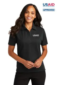 USAID English Port Authority Ladies Dry Zone Ottoman Sport Shirt