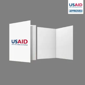 USAID English - Presentation Folder w/ UV Gloss (9""x12"")