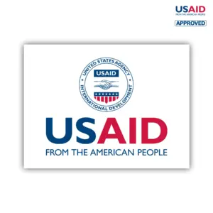 USAID English Vinyl Sign