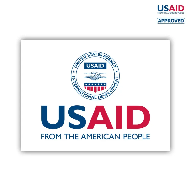 USAID English Vinyl Sign