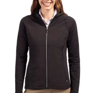 USAID English - Cutter & Buck Adapt Eco Knit Hybrid Recycled Womens Full Zip Jacket